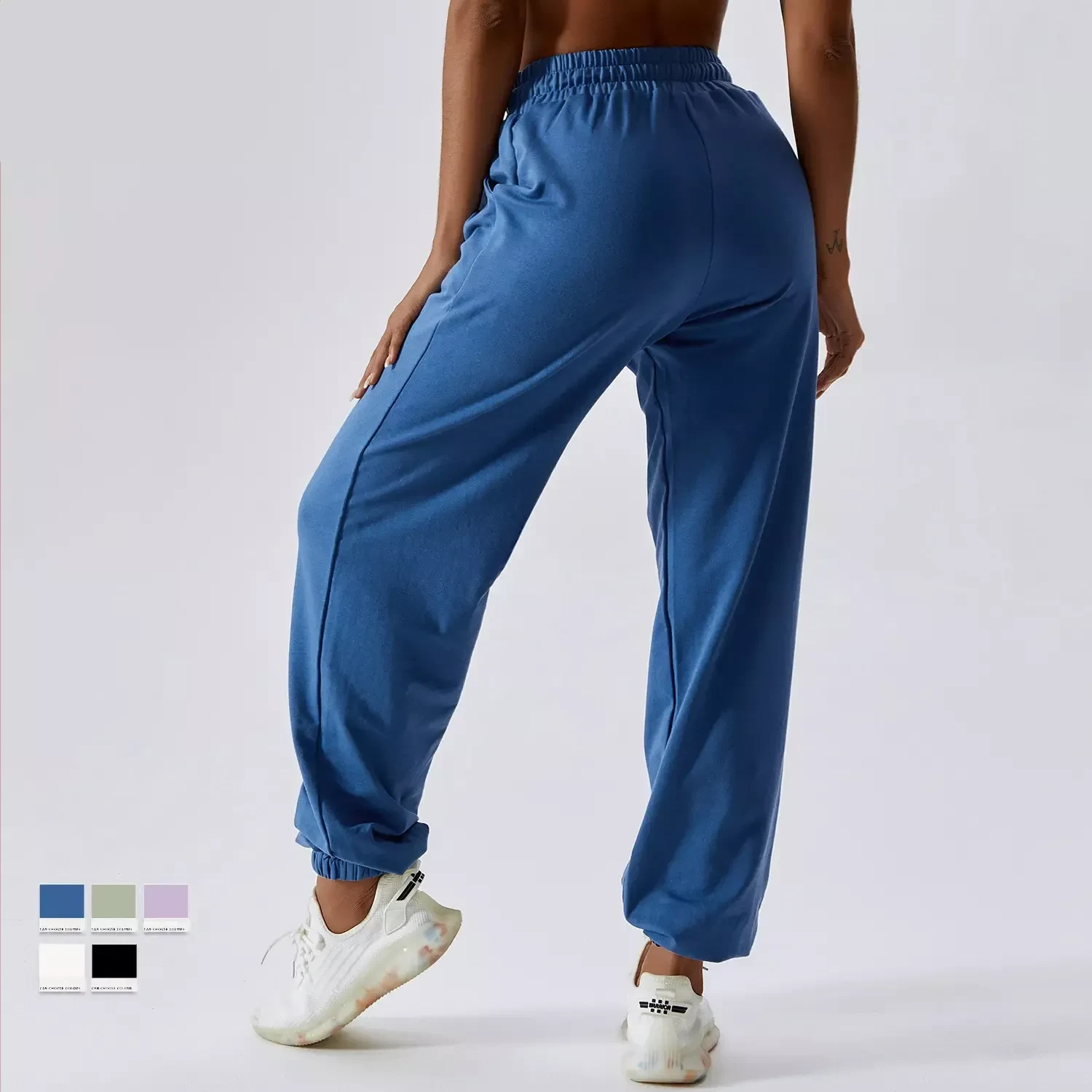 Leisure Loose Sports Sweatpants Bind Feet Outdoor Dance Straight Oversized Women Sweatpants