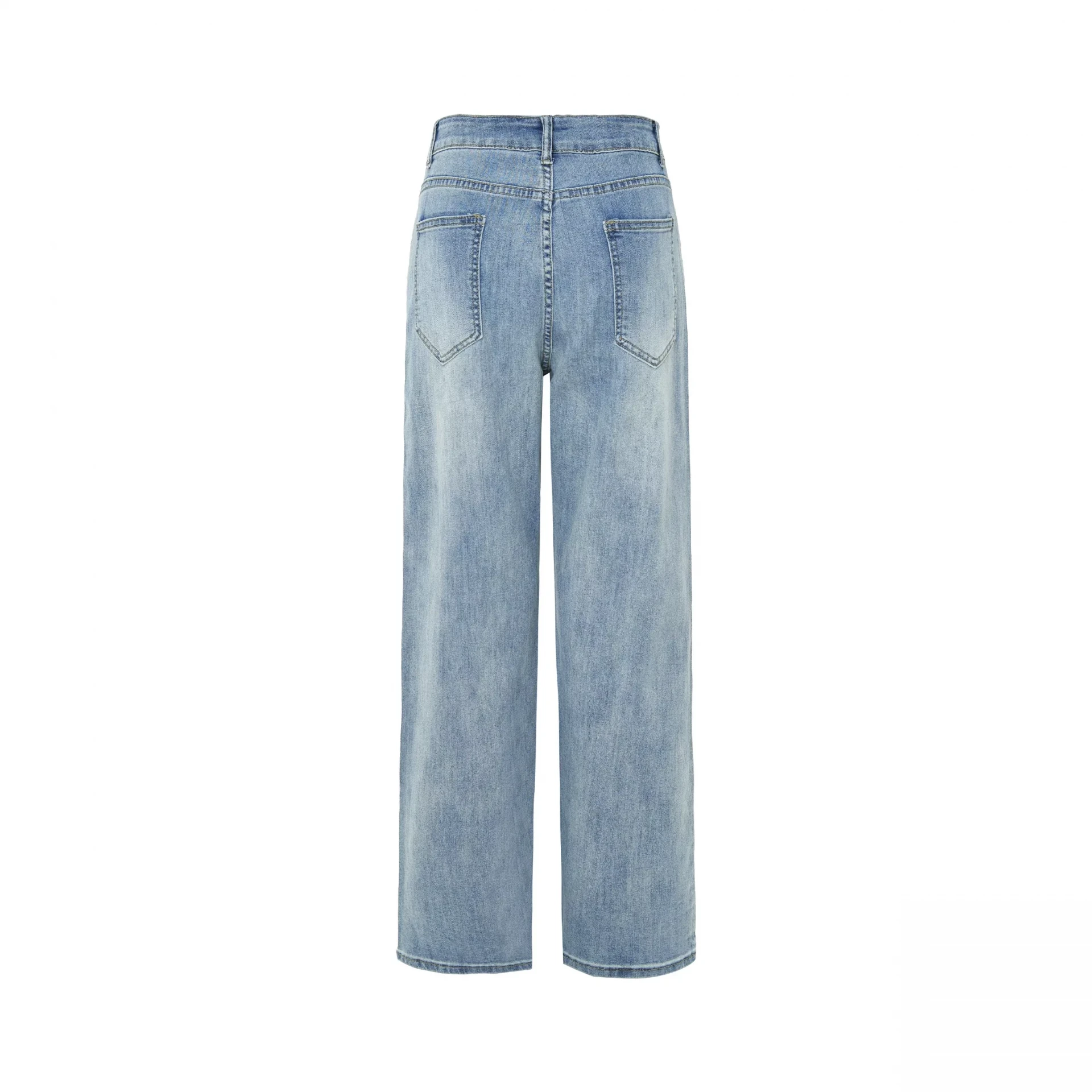 New 2024 Stretchy Jeans With Diamonds Women Fashion Holes Jeans Trousers Shiny Jeans For Women