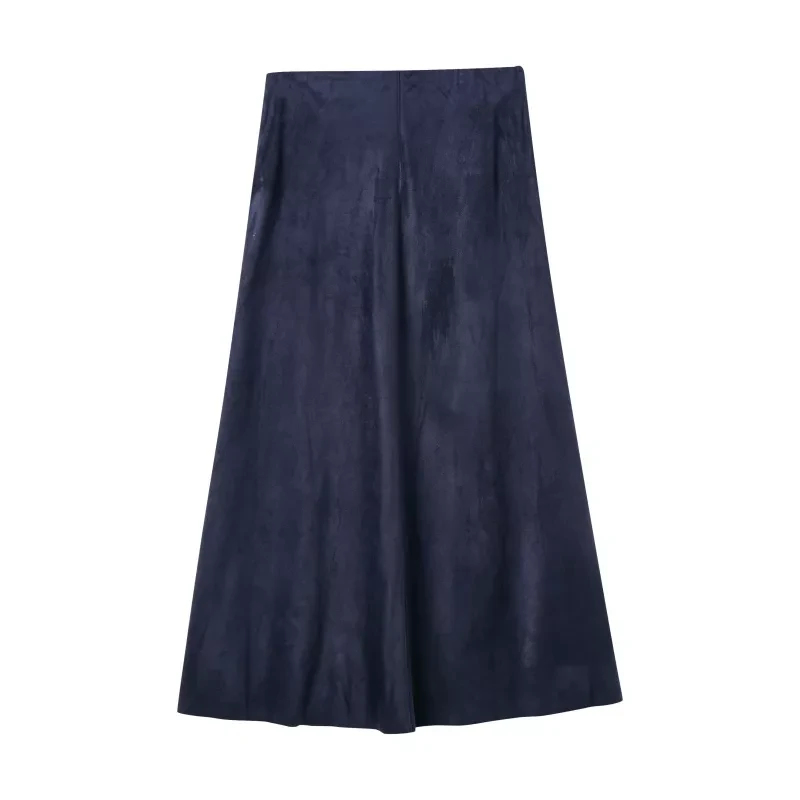 Women's High Waist Solid Color High Quality New Fashion Suede Skirt share Consult immediately